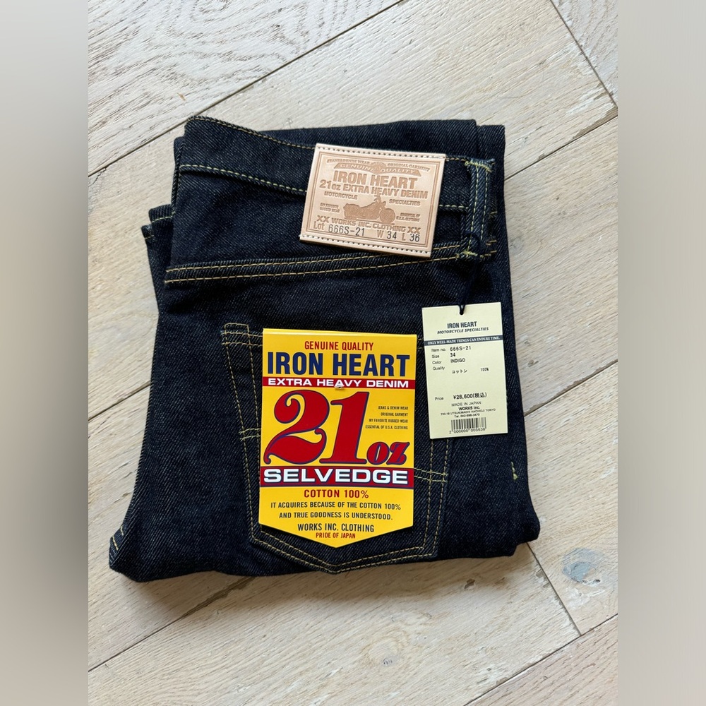 Iron Heart Japan 21 oz Selvedge Denim 666S-21